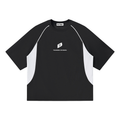 Contrast Piping Panel Raglan T-Shirt