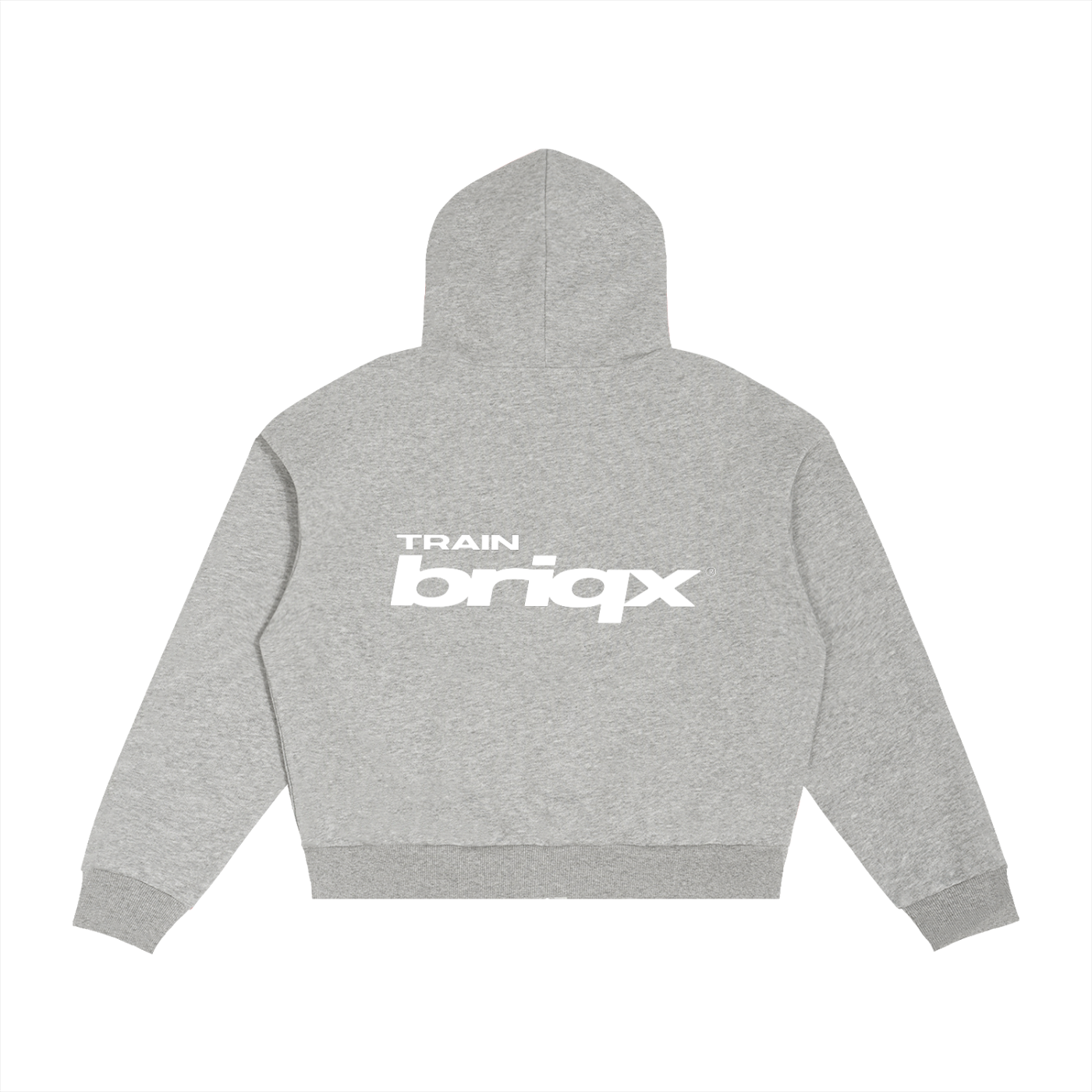 Contrast Plaid Boxy Zip Hoodie
