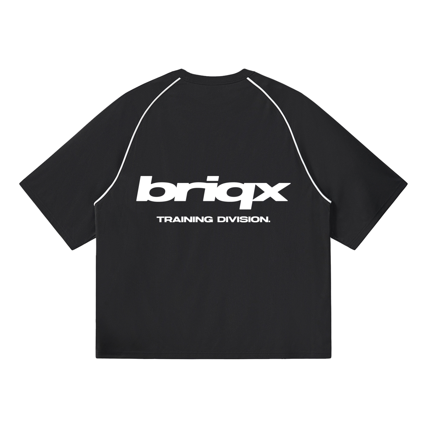Contrast Piping Panel Raglan T-Shirt