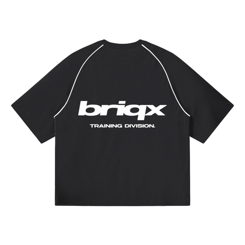 Contrast Piping Panel Raglan T-Shirt